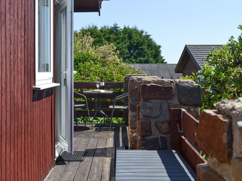 Sitting out area | Pleasant Spot Lodge, Hartland Forest, near Bideford