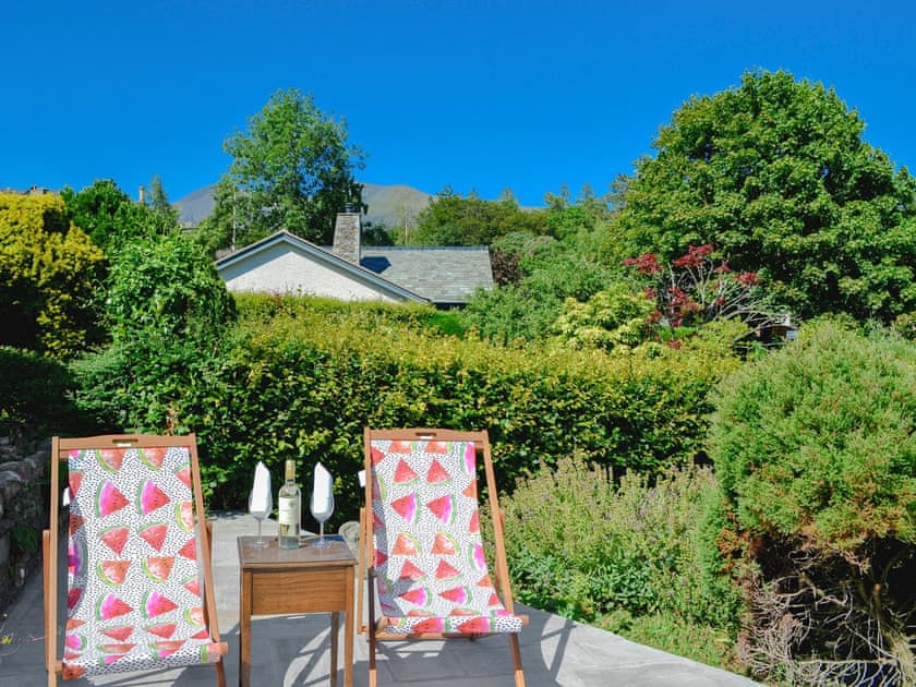 Charming sitting out area | Rotherwood, Portinscale, near Keswick