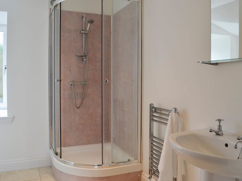 Ground floor shower room with cubicle | Kirroughtree Steading 1 - Kirroughtree Steading Holidays, Newton Stewart