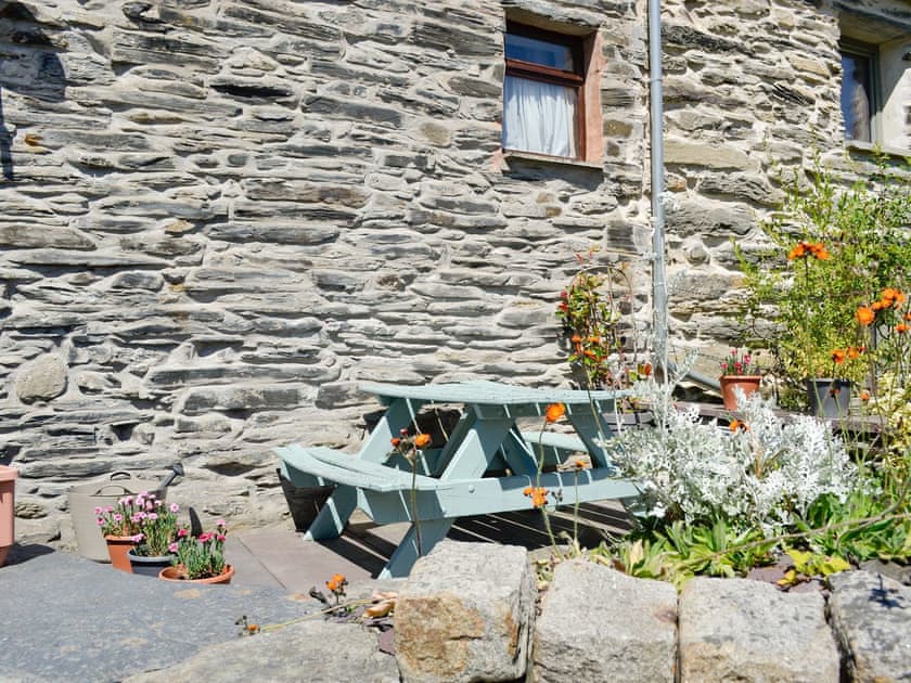 Delightful raised patio area  | Bron Elan, Bron Elan, Dolwyddelan, near Betws-y-Coed