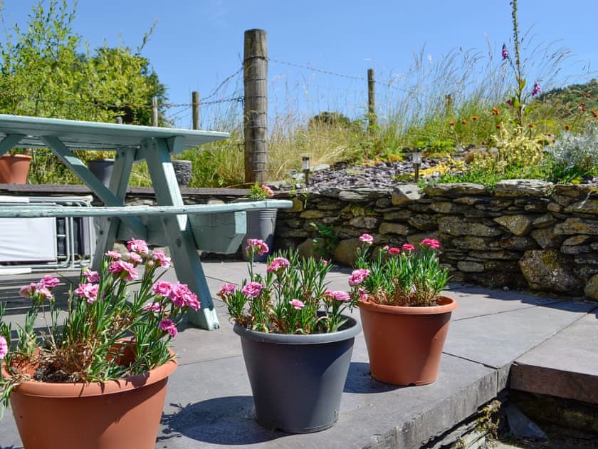 Outdoor seating area  | Bron Elan, Bron Elan, Dolwyddelan, near Betws-y-Coed