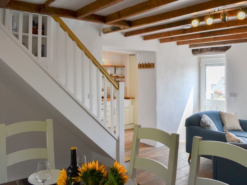 Living area and adjacent kitchen | Bryn Awel, Moelfre, near Benllech