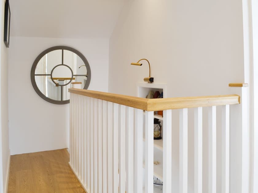 Light and airy landing | Bryn Awel, Moelfre, near Benllech