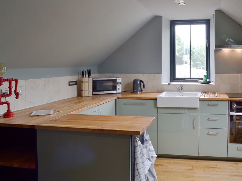 Well equipped kitchen area | Fishermans Lodge, Alderwasley, near Matlock