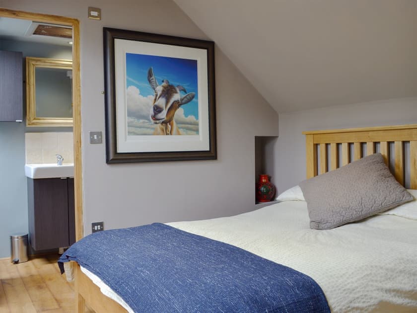 Comfortable double bedroom | Fishermans Lodge, Alderwasley, near Matlock