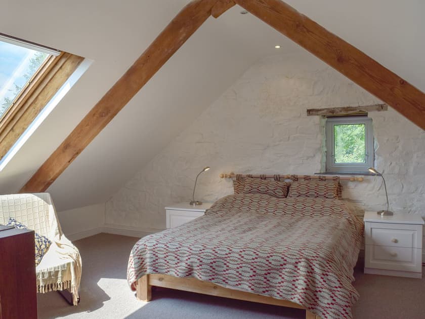 Light and airy double bedroom | Lordship FarmhousePottery, Wolfscastle, near Haverfordwest