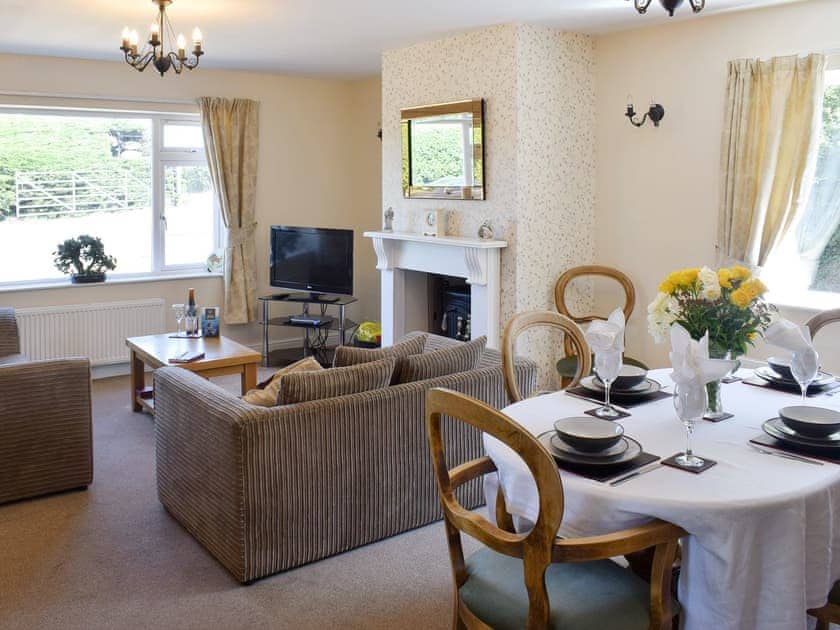 Stylish living and dining room | Cherrytree Cottage, Loftus, Saltburn-by-the-Sea