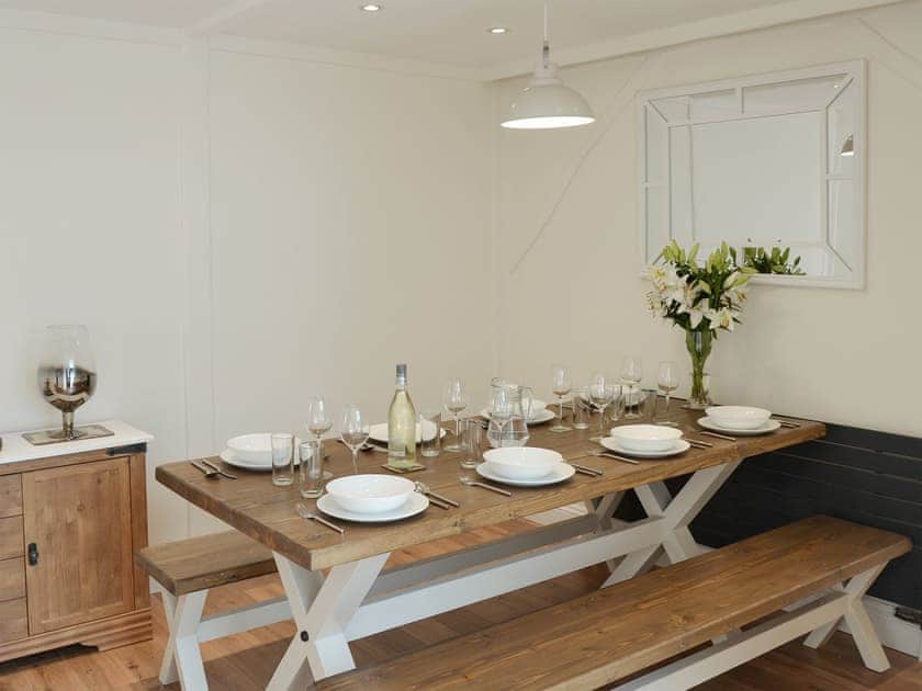 Charming dining area | Broadland Hideaway, Martham, near Great Yarmouth