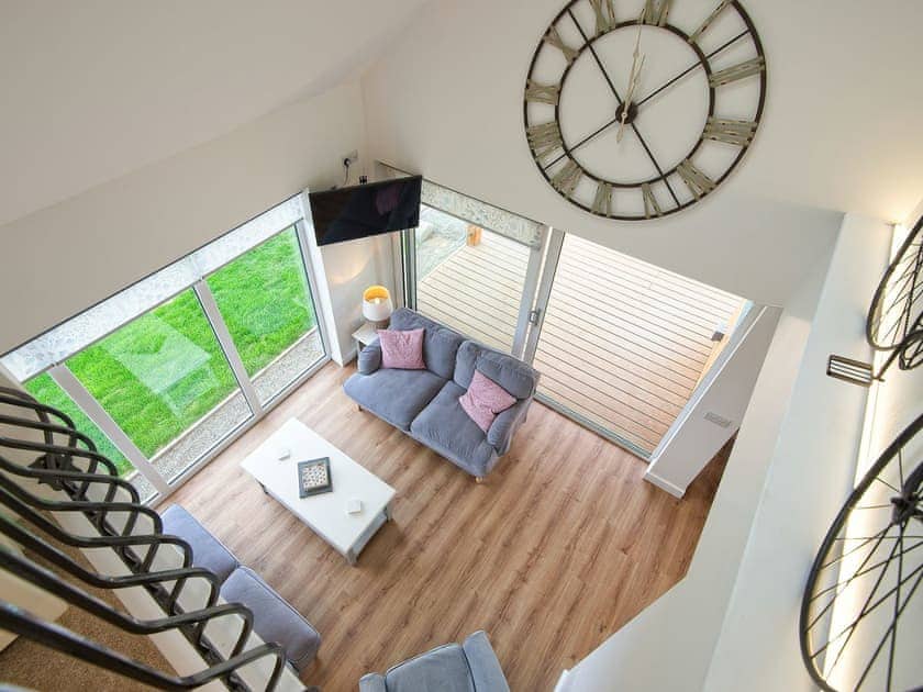 Aerial view of the living area | Curlew Cottage, Mossyard, near Gatehouse of Fleet