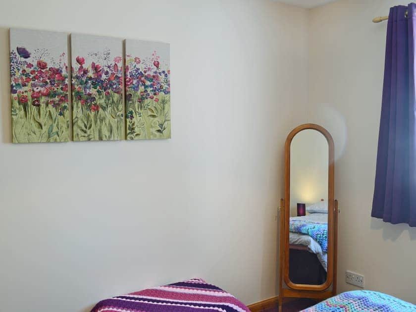 Prettily presented double bedroom | Acorn Cottage, Conon Bridge