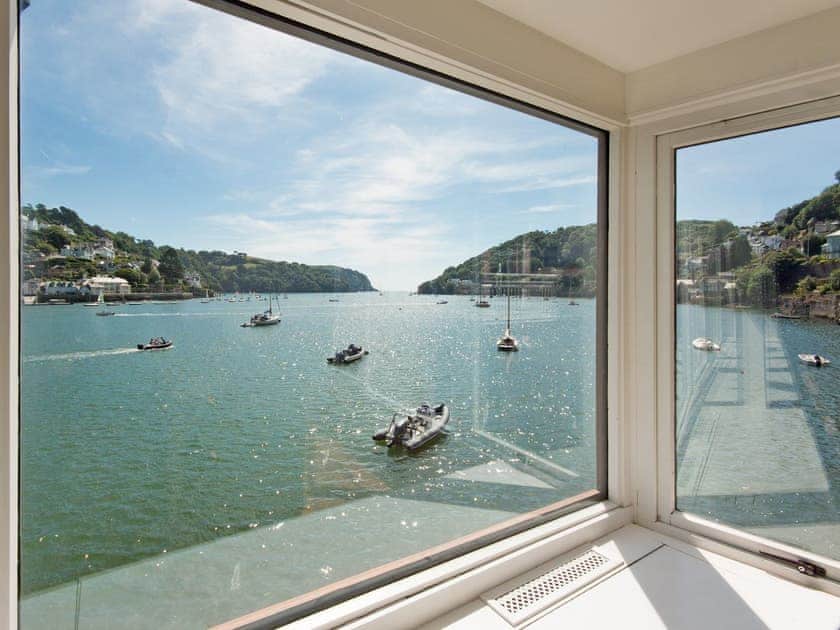 Wonderful views from dining area | Beacon Boathouse, Dartmouth