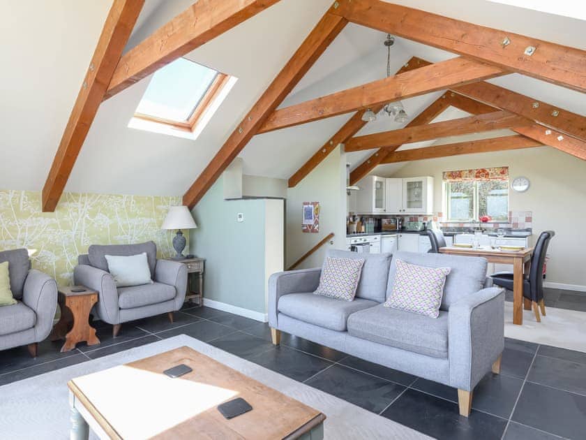 Spacious, comfortable living area | The Roost - Sandy Barn Cottages, St Breward, Bodmin Moor