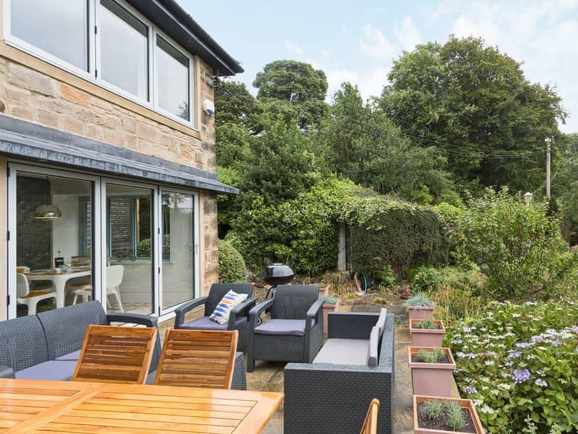 Peaceful terrace with garden furniture | The Coach House, High Urpeth, near Chester-le-Street