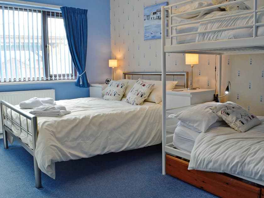 Comfortable double bedroom with  additional bunk | Tir Nani Ogg, Towyn, near Rhyl