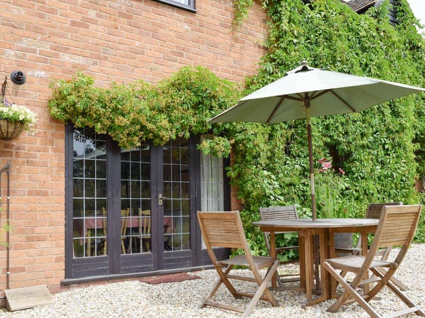 Rear of property with parking for 2 cars | Mill Cottage, Cradley, Malvern