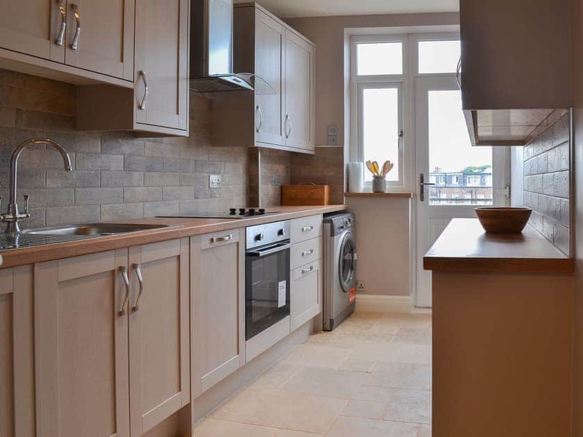 Well-equipped galley style kitchen | Oaklands View, Scarborough