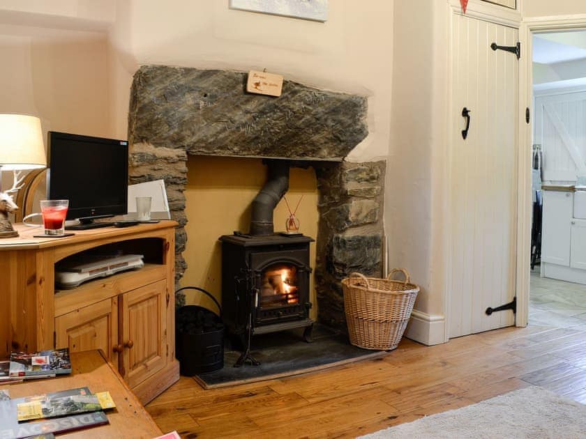 Living room with wood burner | Bryn Ysgol, Ysbyty Ifan, near Betws-y-Coed
