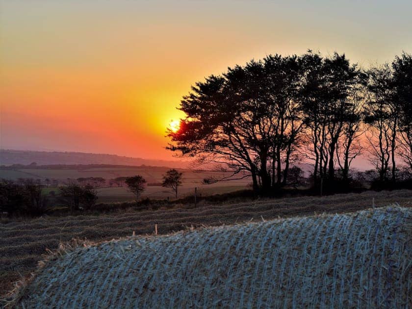 Incredible sunset | The Farm House - Lower North Radworthy Cottages, Heasley Mill, near South Molton