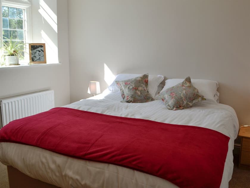 Comfortable double bedroom | The Farmhouse - Round Chimneys Farm, Glanvilles Wootton, near Sherborne