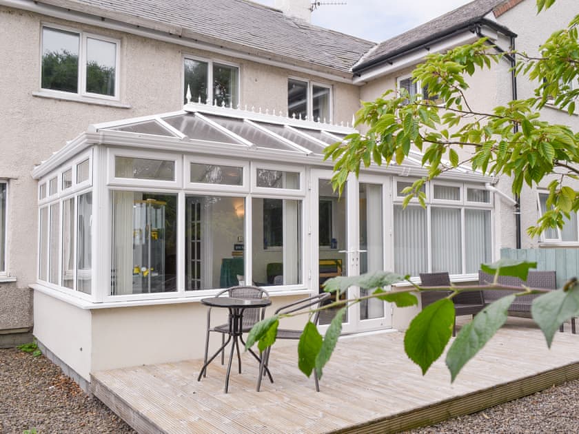 Elegant conservatory to the rear of the property | Crew House, Craster, near Alnwick
