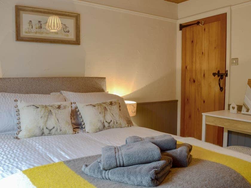 Comfortable double bedroom | Grange End Stables - Grange End Cottages, Grasmere