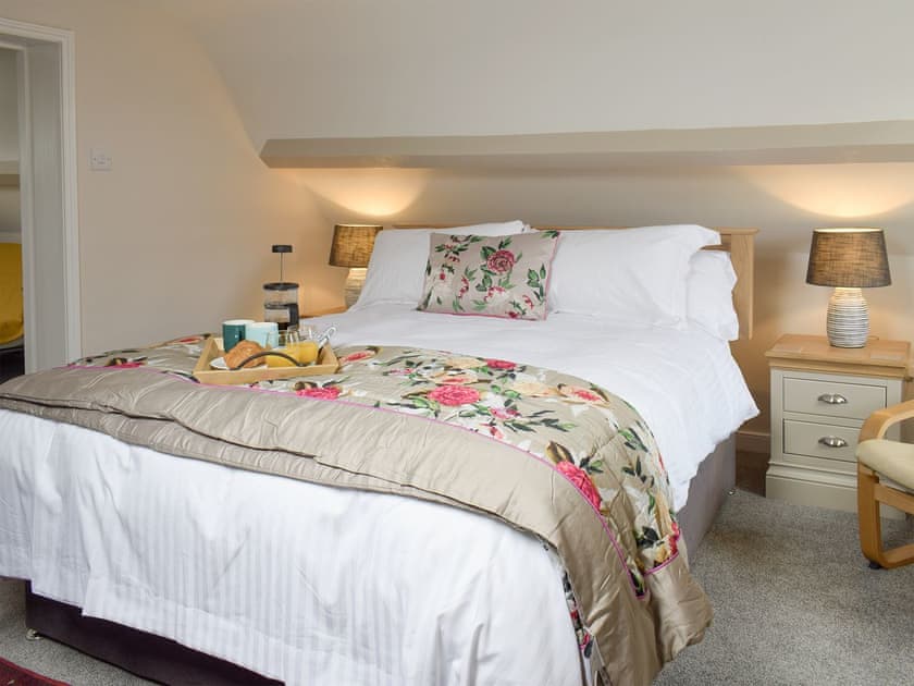 Comfortable upper floor double bedroom | Rose Cottage, Fylingthorpe, near Whitby