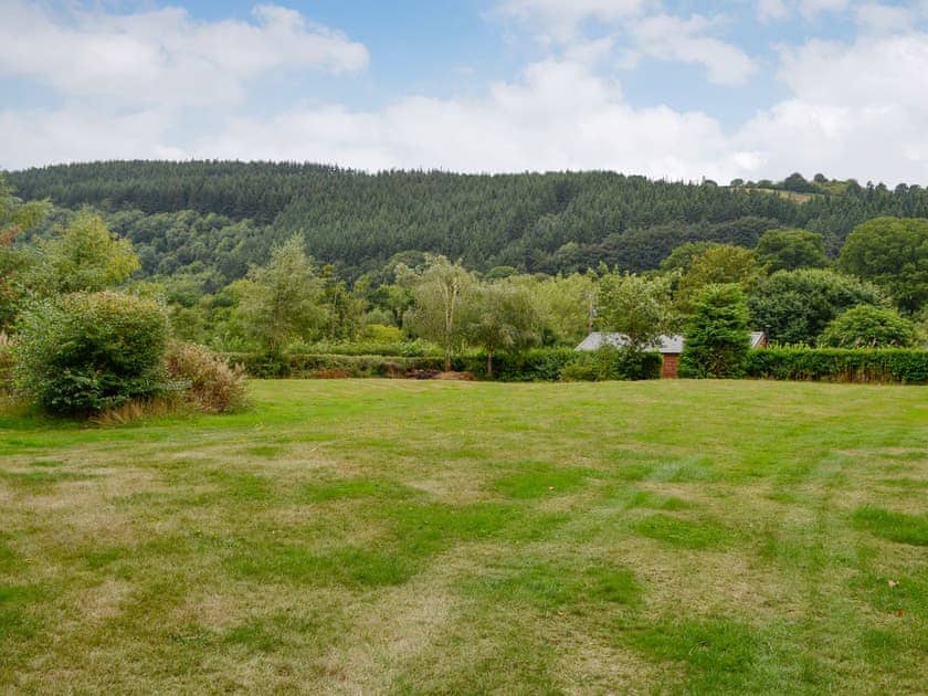 Spacious garden and grounds | Wye Lodge - Boatside, Aberedw, near Builth Wells
