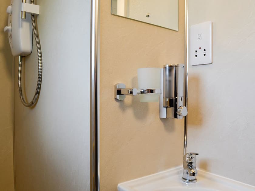 Shower room | Skiddaw - Lake View Shepherds Huts, Millbeck, near Keswick