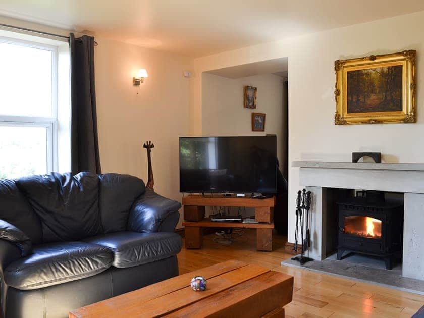 Warm and cosy living room | Wood Cottage, Buxworth, High Peak