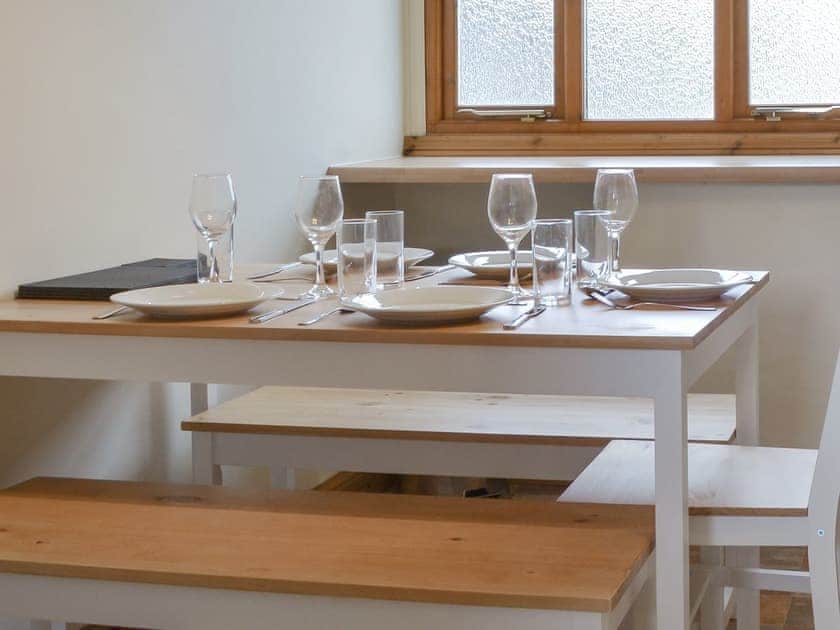 Dining area | The Stables - Smiths Farm Cottages, Charmouth, near Lyme Regis