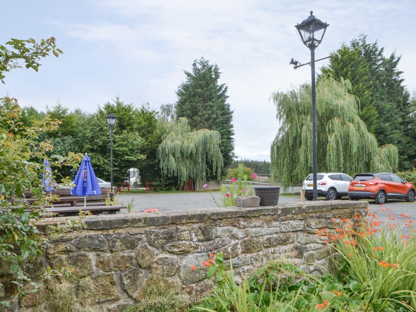 Parking area | Rose Cottage, Dove Cottage, Stable Cottage - Railway Cottages, Acklington, near Amble