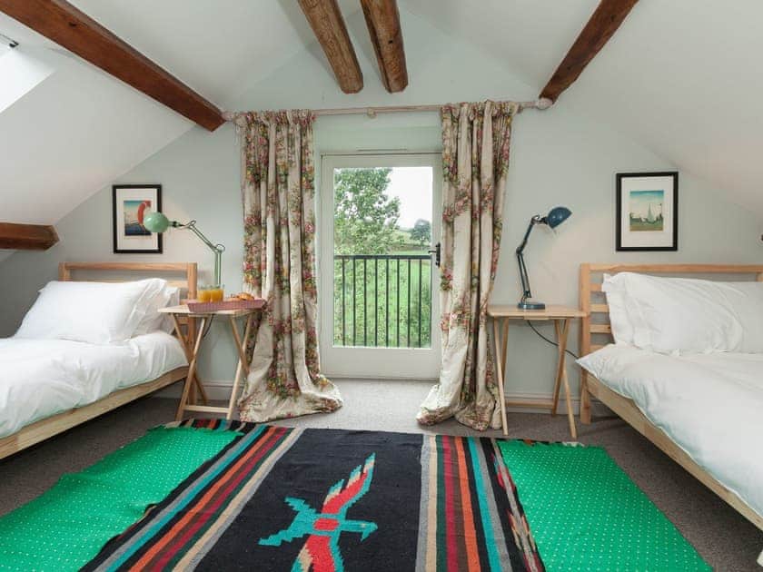 Third floor twin bedroom | Rhydleos Mill, Llansilin, near Oswestry