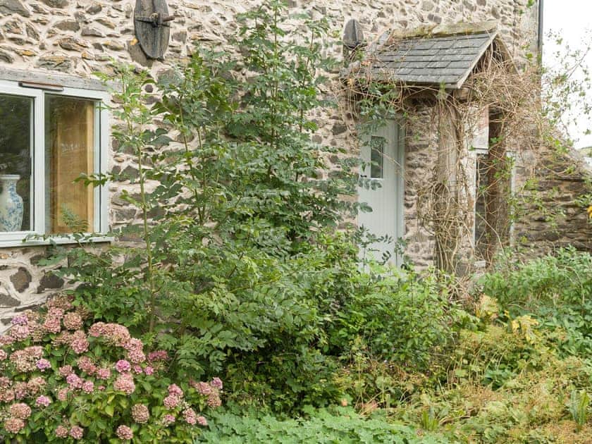 Rear entrance to property leading straight onto the garden | Rhydleos Mill, Llansilin, near Oswestry