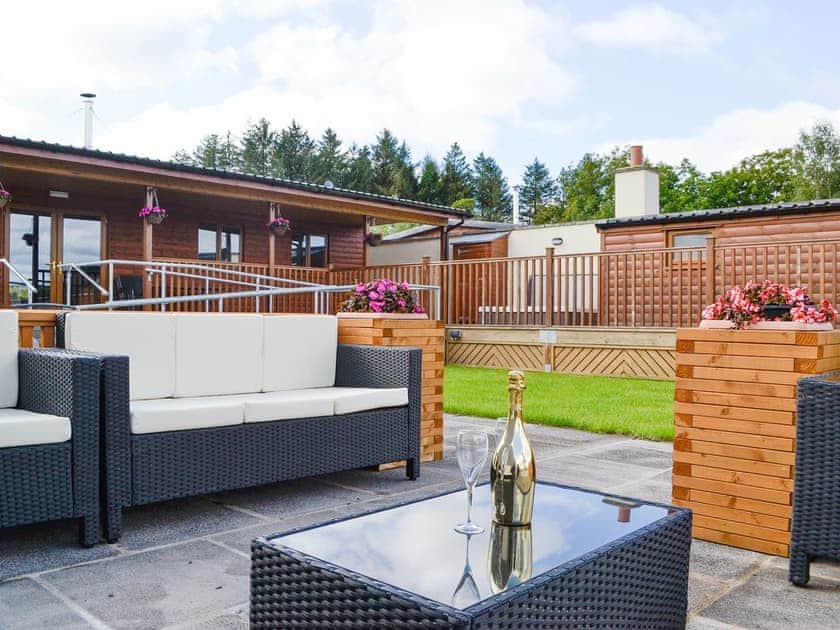 Inviting holiday home with patio area | Knock Murton Lodge - Gatra Farm Lodges, Lamplugh, near Cockermouth