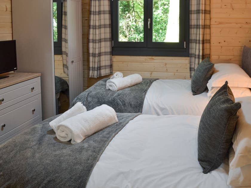 Twin bedroom  | Trelispen Lodge, Perran Downs, near Marazion