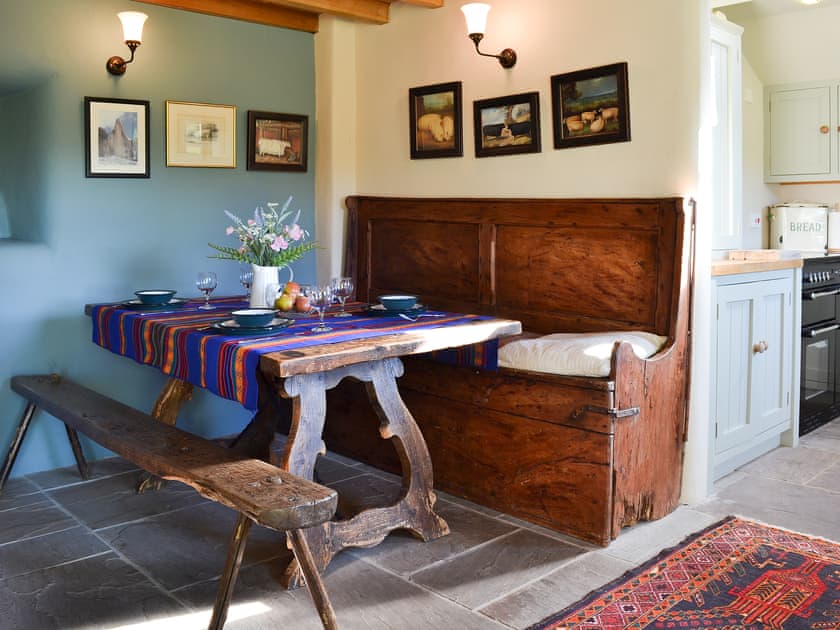 Farmhouse oak table and antique furniture | Megs Cottage Butterton, Butterton, near Leek