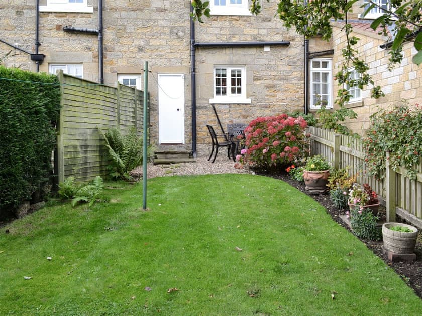 Wonderful enclosed garden to the rear | Derwent Cottage, Wrench Green, near Scarborough