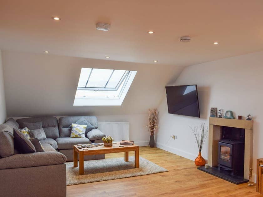 Bright and airy living area | Arc House, Cellardyke, near Anstruther