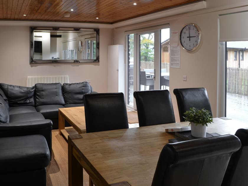 Open plan living space  | Leafy Run - Otterburn Hall Lodges, Otterburn, near Bellingham