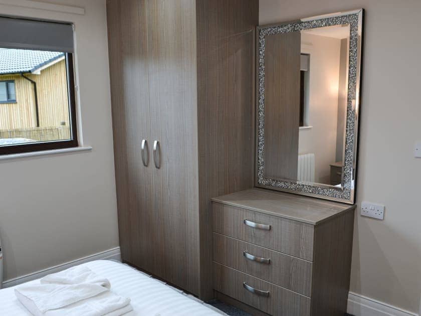 Double bedroom | Leafy Run - Otterburn Hall Lodges, Otterburn, near Bellingham