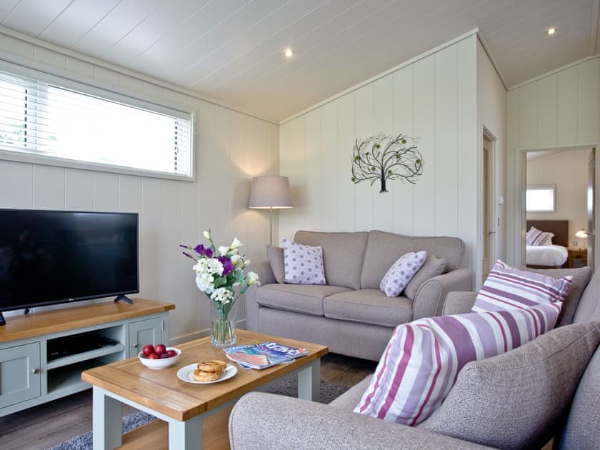 Cosy and relaxing living area | Holly Lodge - South Downs Lodges, Hassocks