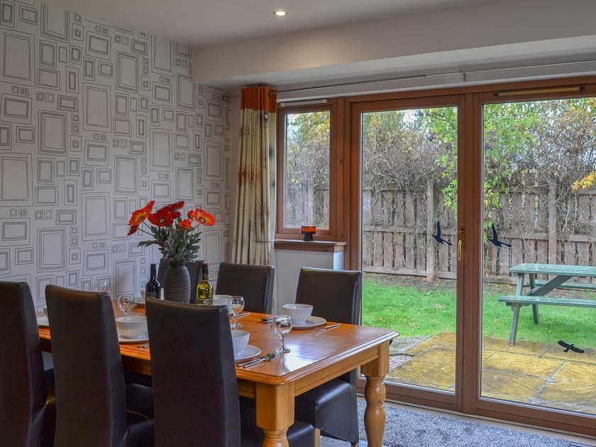 Dining area in the spacious kitchen/diner | Cairn View - Allt Mor Cottages, Aviemore