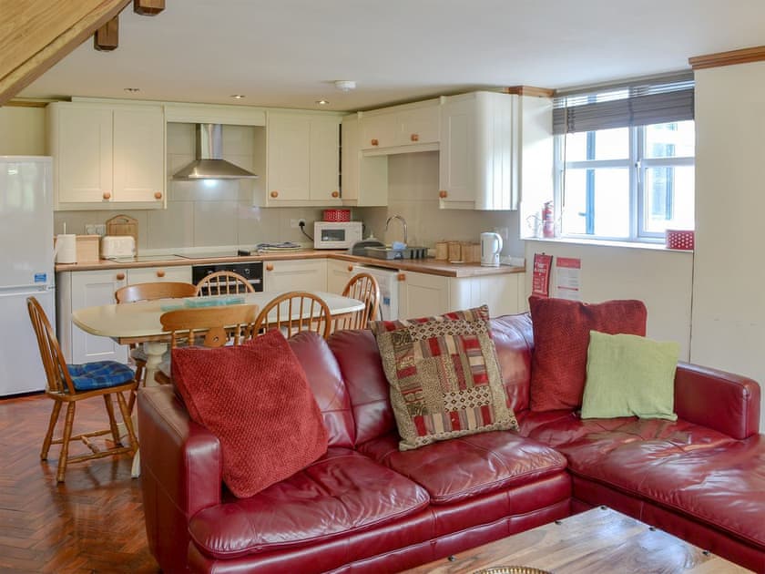 Charming open plan living space | Eryri - The Old School, Caeathro, Caernarfon