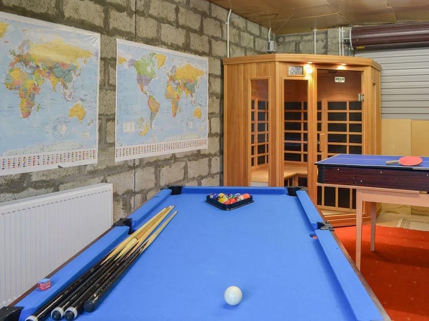 Games room with sauna | Cairn View - Allt Mor Cottages, Aviemore