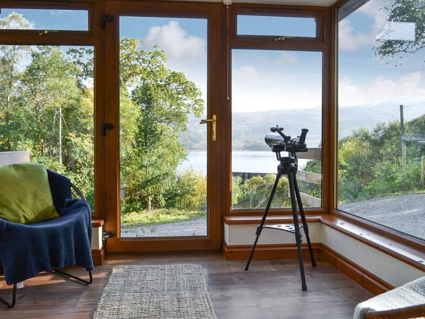 Wonderful Loch views from the sun room | Rowan House, Camus Inas, Salen, near Acharacle