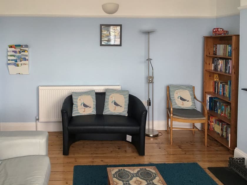 Living room with feature fireplace | The Seahorses - Seahorses, Sheringham