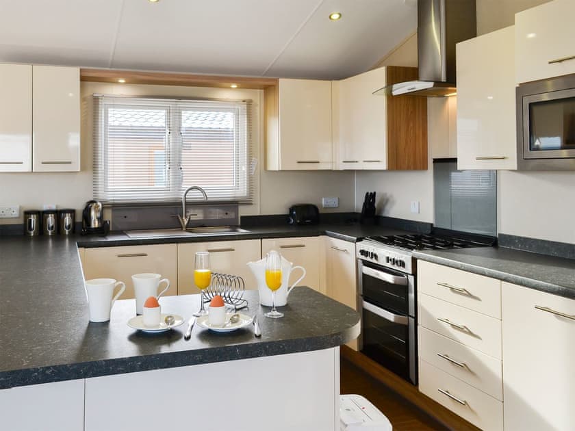 Kitchen area | Beachcomber Lodge, Southerness, near Dalbeattie