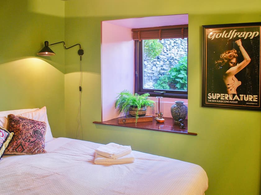 Comfortable super king bed (can be 2 singles) | Bandrake Barn, Oxen Park, near Ulverston