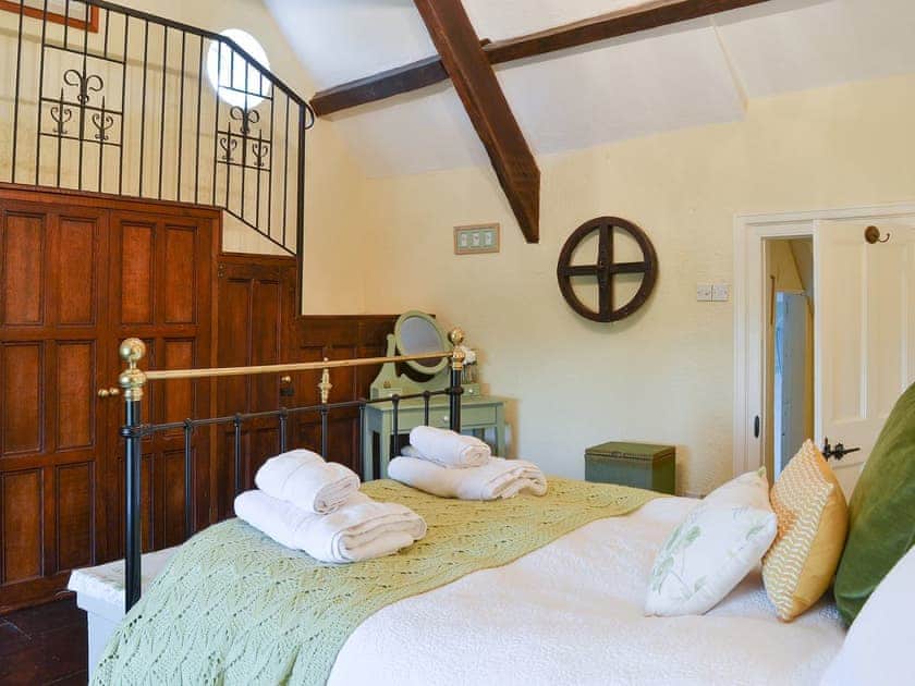 Wonderful beamed double bedded room  | West Hurscott Cottage, Hurscott, near Barnstaple