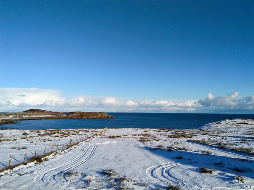 Winter view from Living Room | Healair, Aird, near Stornoway